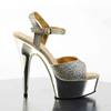 Pleaser - DELIGHT609G Sandaal met enkelband - Goudkleurig Product image